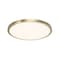 Dweled Geos 15in LED Round Low-Profile Flush Mount 3000K in Brass FM-46 - alternate 1